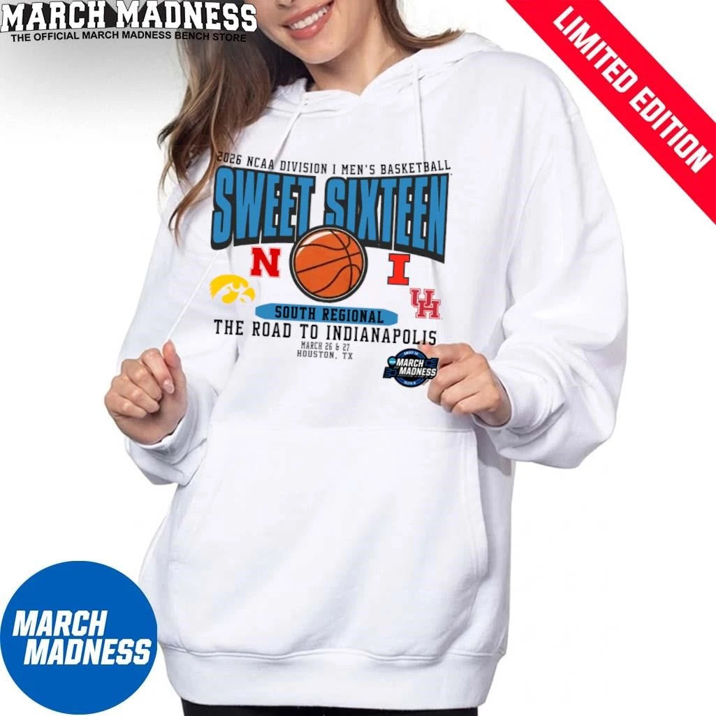 Official South Regional Teams 2026 NCAA Division I Men’s Basketball Sweet Sixteen T-Shirt