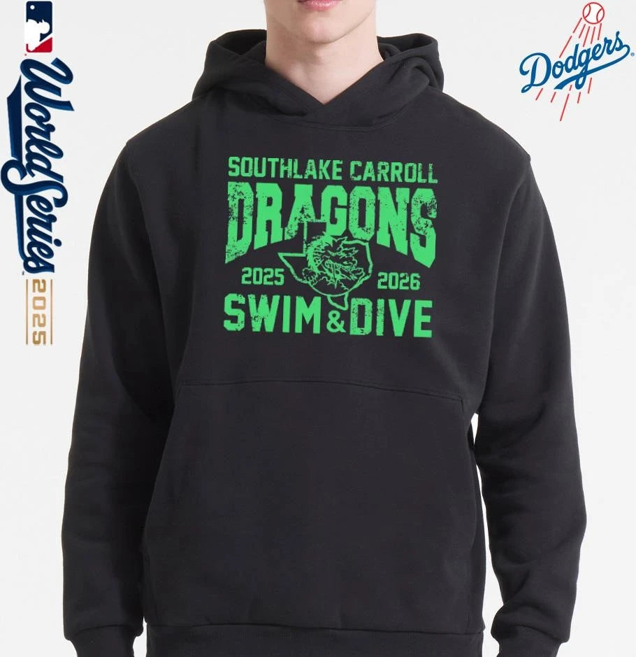 Official Southlake Carroll Dragon Swim Dive 2025-2026 T-Shirt