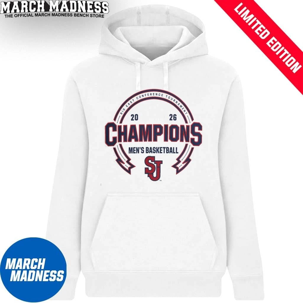 Official St. John’s Red Storm Men’s Basketball Big East Champions T-Shirt