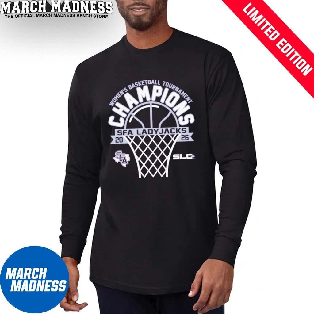 Official Stephen F Austin Women’s Basketball Southland Conference Tournament Champions T-Shirt