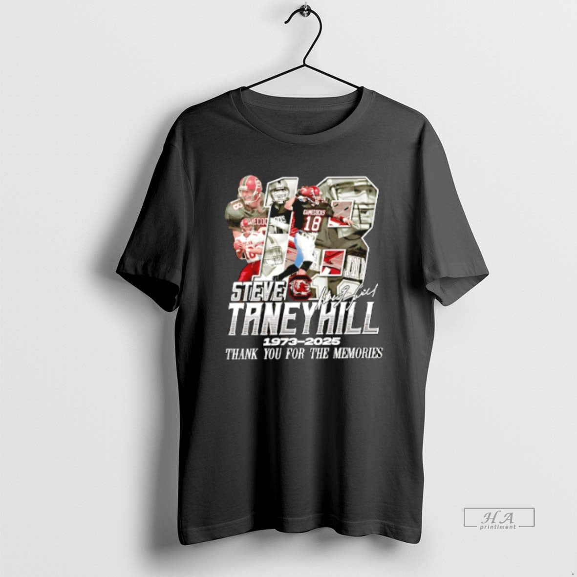 Official Steve Taneyhill 1973 2025 Thank You For The Memories Signature T-Shirts, Hoodie, Sweatshirt | HypeCrazeTee.com