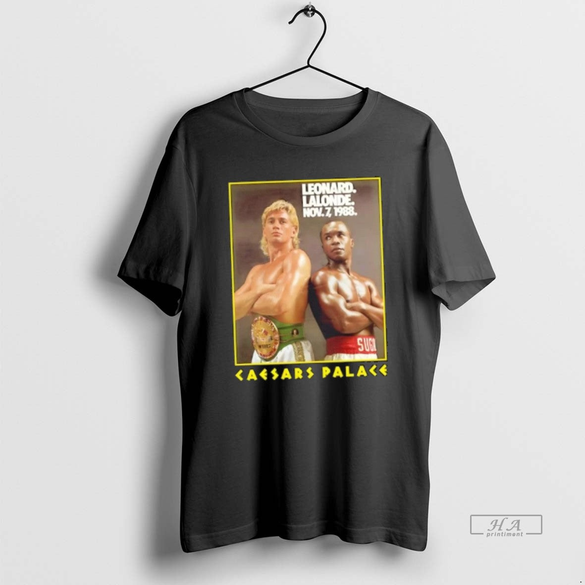 Official Sugar Ray Leonard Lalonde Nov 7 1988 Caesars Palace T-Shirts, Hoodie, Sweatshirt | HypeCrazeTee.com