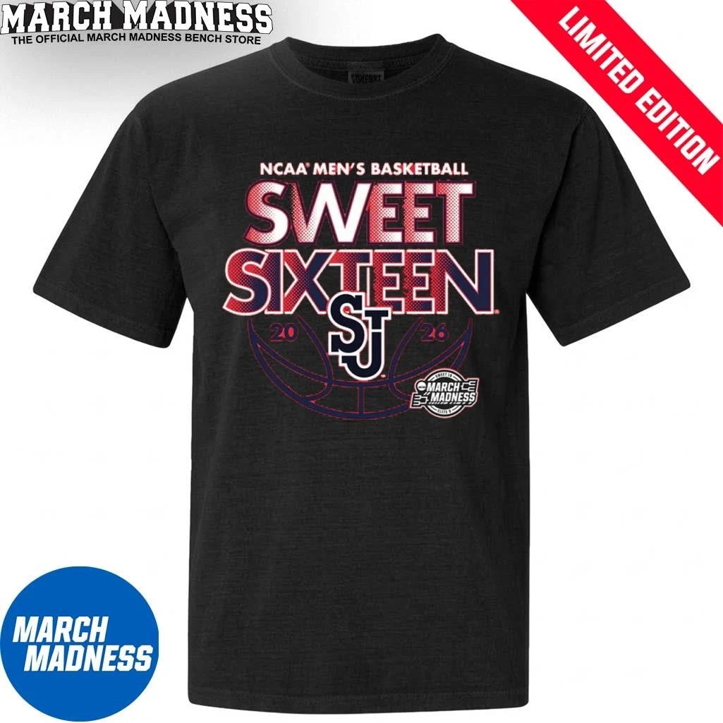 Official Sweet Sixteen 2026 St. John’s Men’s Basketball Shirt