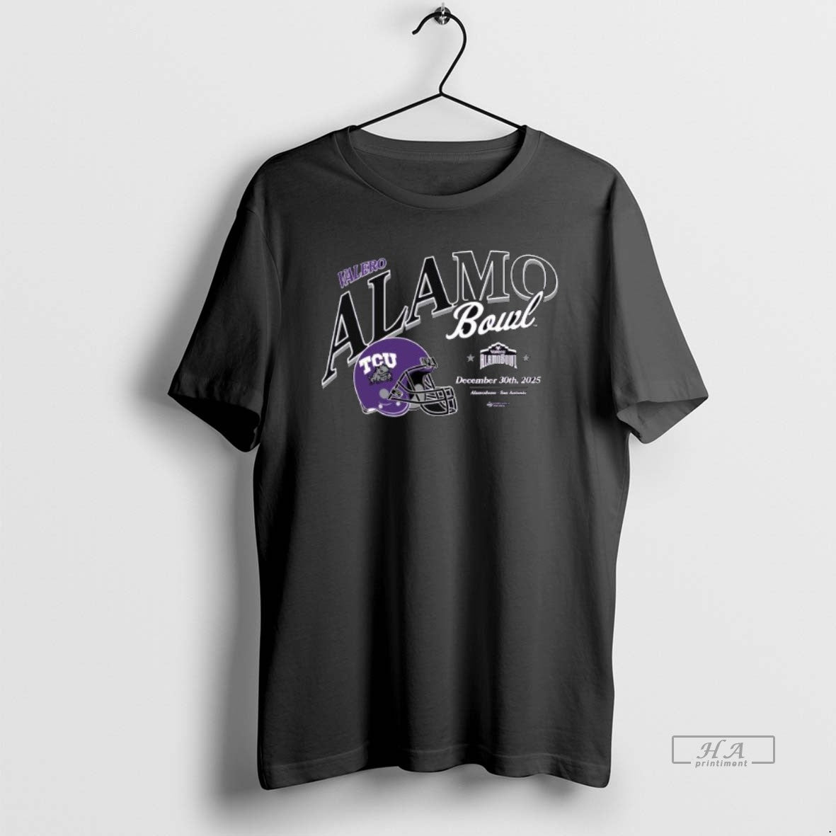 Official Tcu Horned Frogs 2025 Valero Alamo Bowl December 30th 2025 Helmet Long Sleve T-Shirts, Hoodie, Sweatshirt