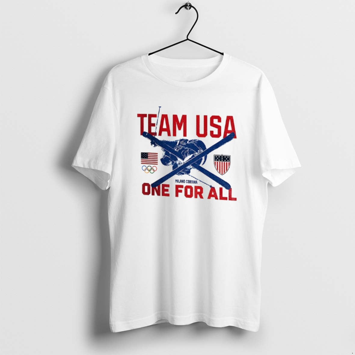 Official Team Usa Milano Cortina One For All 2026 Olympic T-Shirts, Hoodie, Sweatshirt | HypeCrazeTee.com