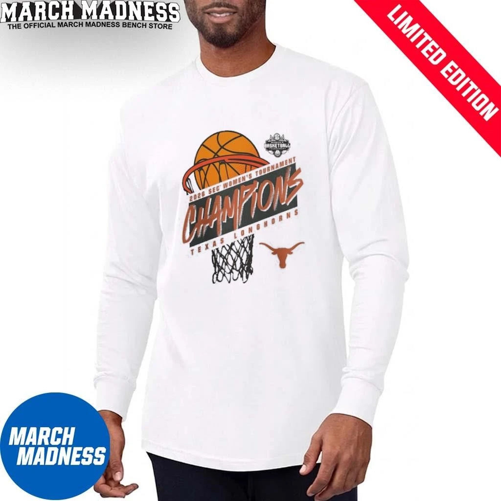 Official Texas Longhorns Women’s Basketball SEC Tournament Champions T-Shirt