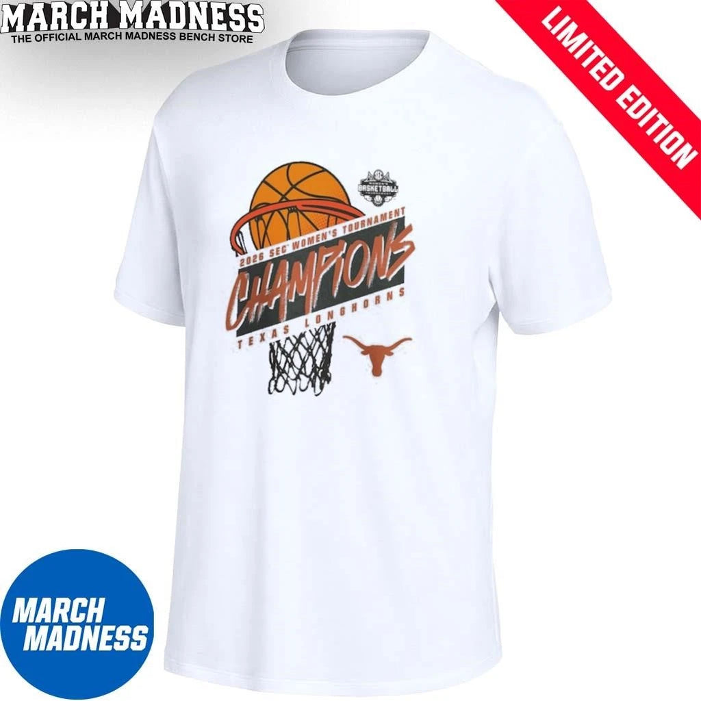 Official Texas Longhorns Women’s Basketball SEC Tournament Champions T-Shirt
