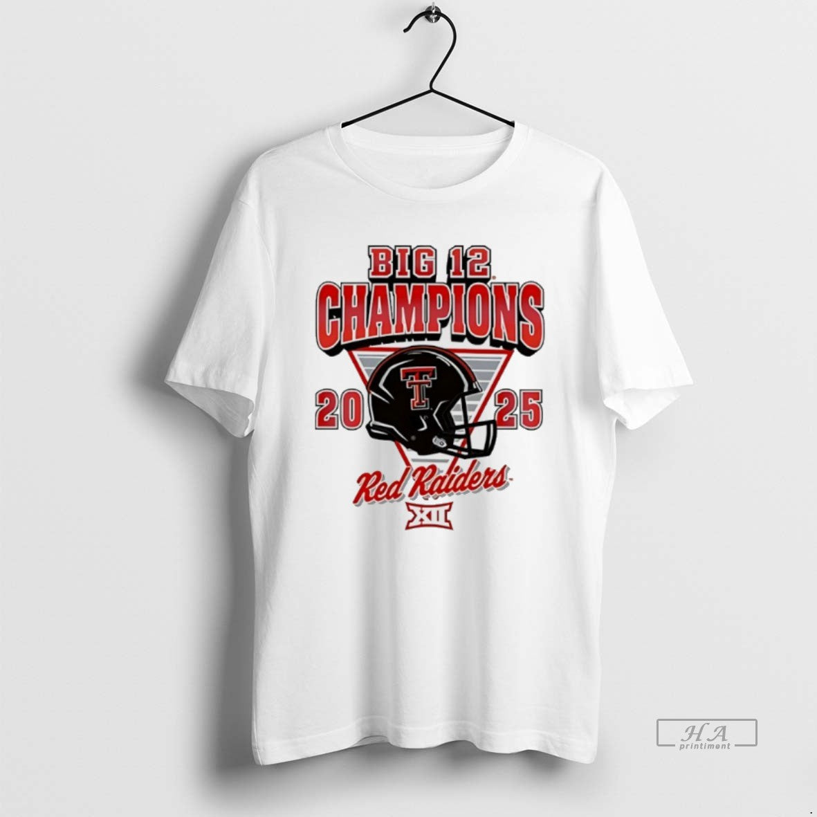 Official Texas Tech Red Raiders Big 12 Football Champions Helmet 2025 T-Shirts, Hoodie, Sweatshirt | HypeCrazeTee.com