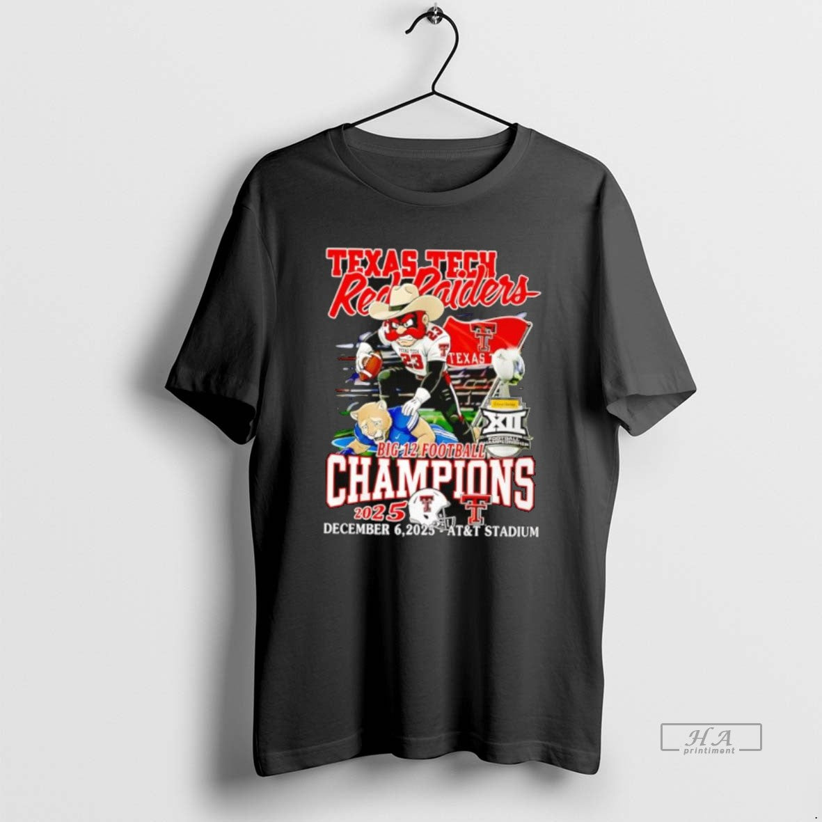 Official Texas Tech Red Raiders As The 2025 Big 12 Football Champions T-Shirts, Hoodie, Sweatshirt | HypeCrazeTee.com