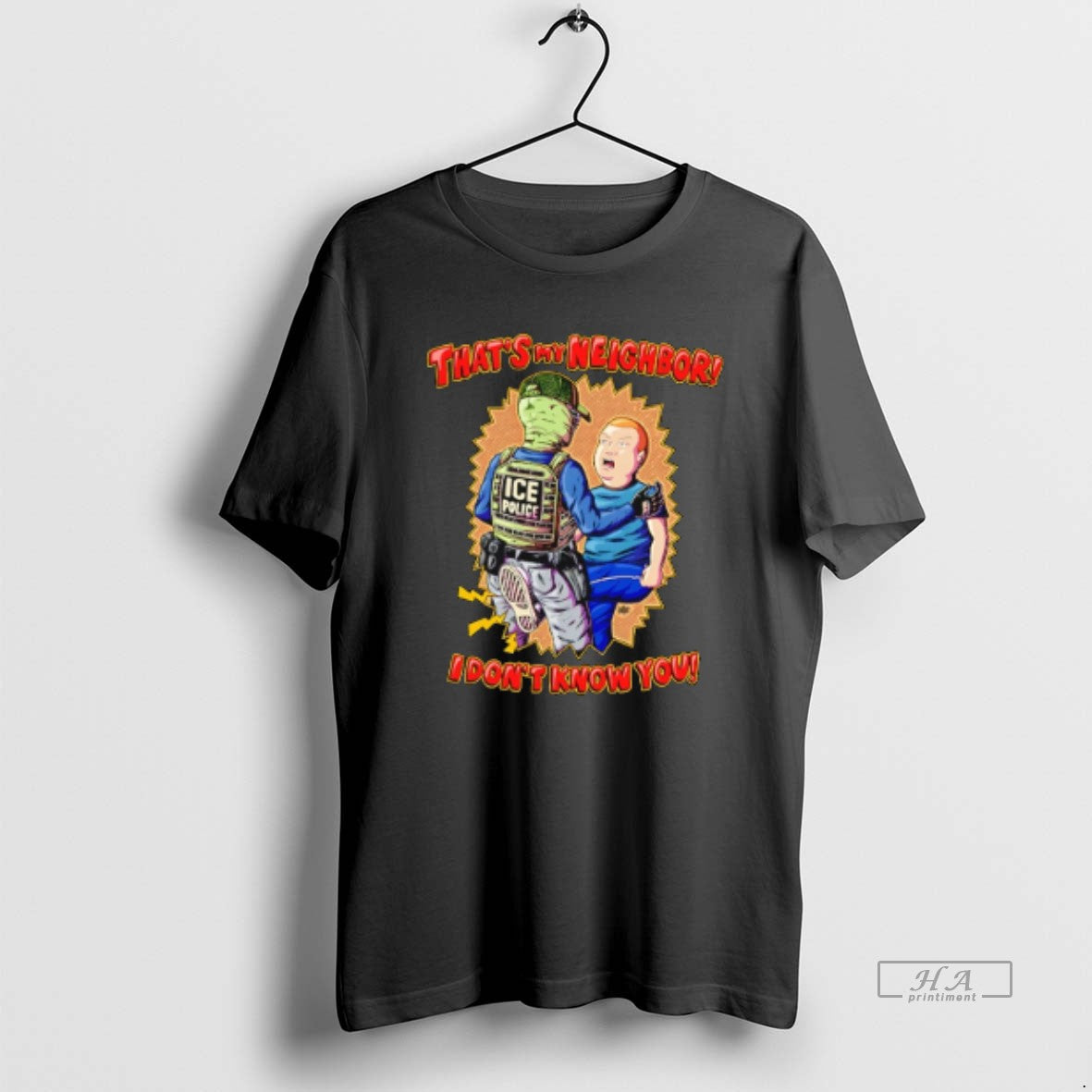 Official Thats My Neighbor I Dont Know You Ice King Of The Hill T-Shirts, Hoodie, Sweatshirt | HypeCrazeTee.com