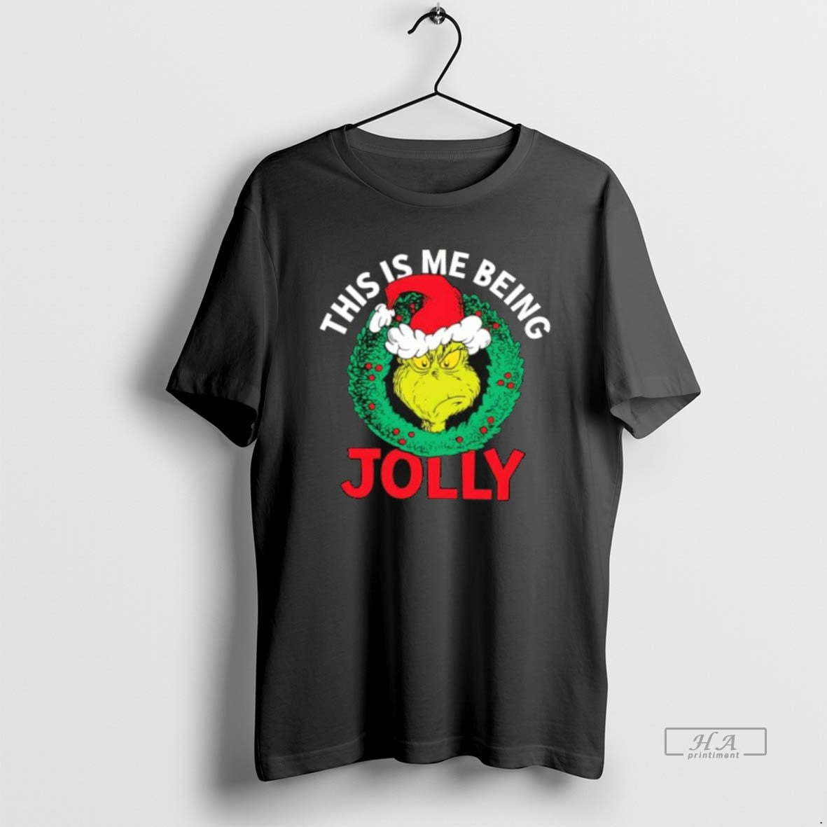 Official The Grinch This Is Me Being Jolly Christmas Stylish T-Shirts, Hoodie, Sweatshirt | HypeCrazeTee.com