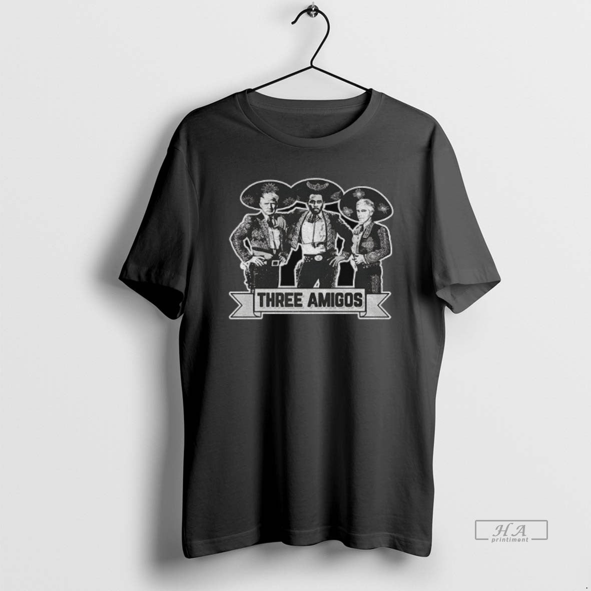 Official Three Amigos Parody Edgy Pop Culture Trump Diddy Epstein Funny Meme T-Shirts, Hoodie, Sweatshirt | HypeCrazeTee.com