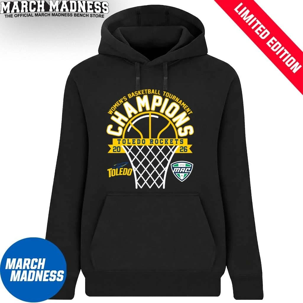 Official Toledo Rockets 2026 MAC Women’s Basketball Tournament Champions Shirt