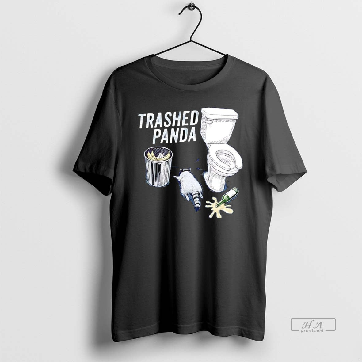 Official Trashed Panda Drunk Raccoon T-Shirts, Hoodie, Sweatshirt | HypeCrazeTee.com
