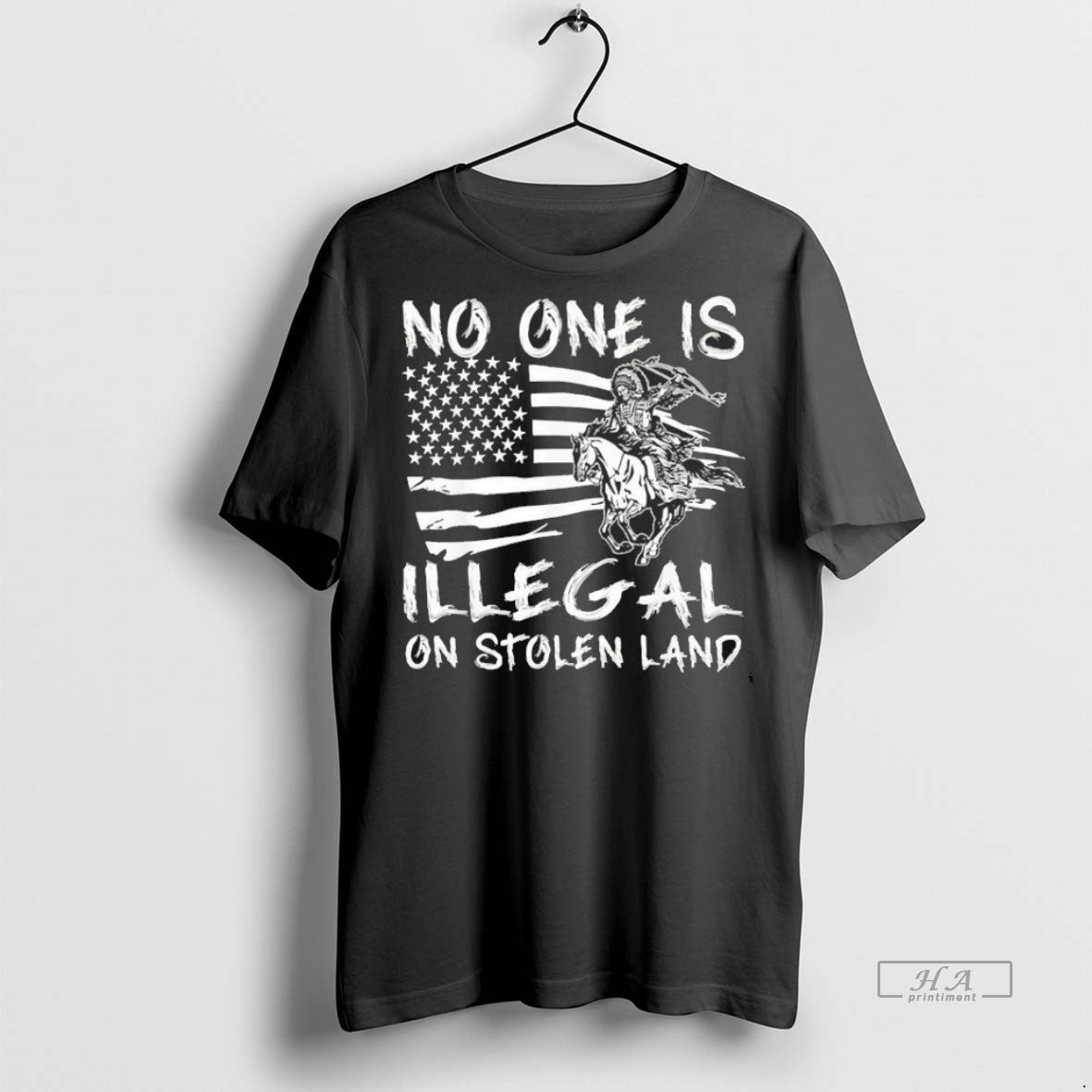 Official Trendy No One Is Illegal On Stolen Land Indigenous Immigrants Blackshirt Tee Sweater