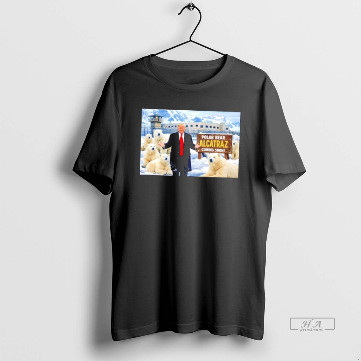Official Trump Polar Bear Alcatraz Coming Soon Greenland Tee Hoodie, Sweatshirt | HypeCrazeTee.com