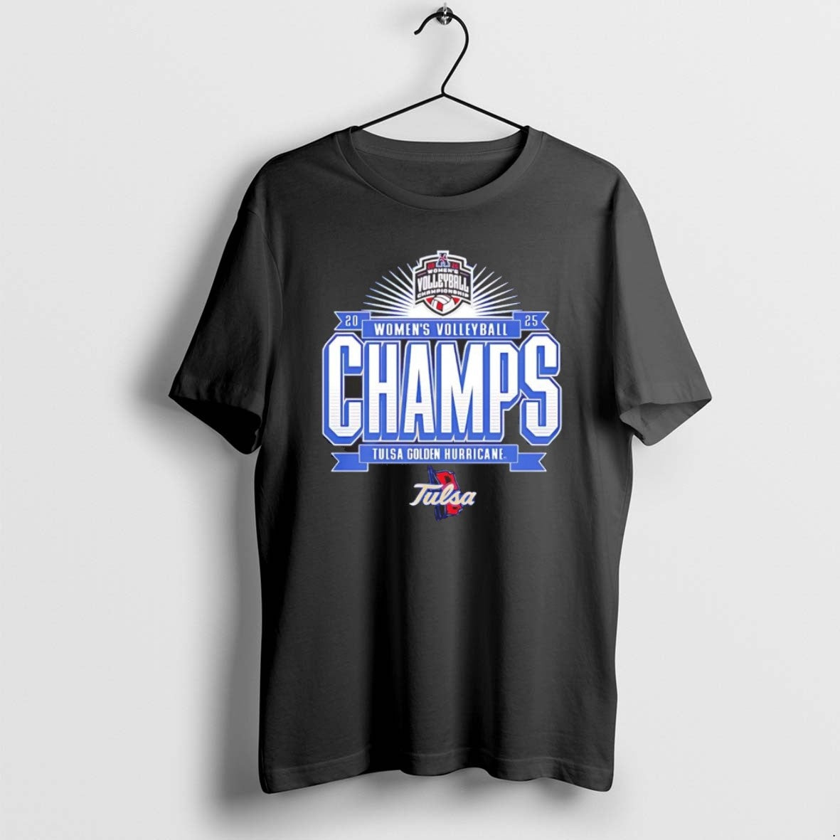 Official Tulsa Golden Hurricane 2025 Womens Volleyball Champions Chriast T-Shirts, Hoodie, Sweatshirt | HypeCrazeTee.com