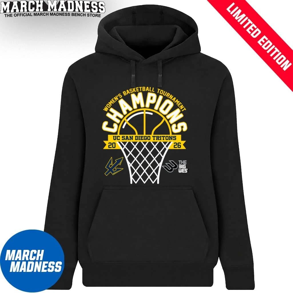 Official UC San Diego Tritons 2026 Big West Conference Women’s Basketball Tournament Champions Shirt