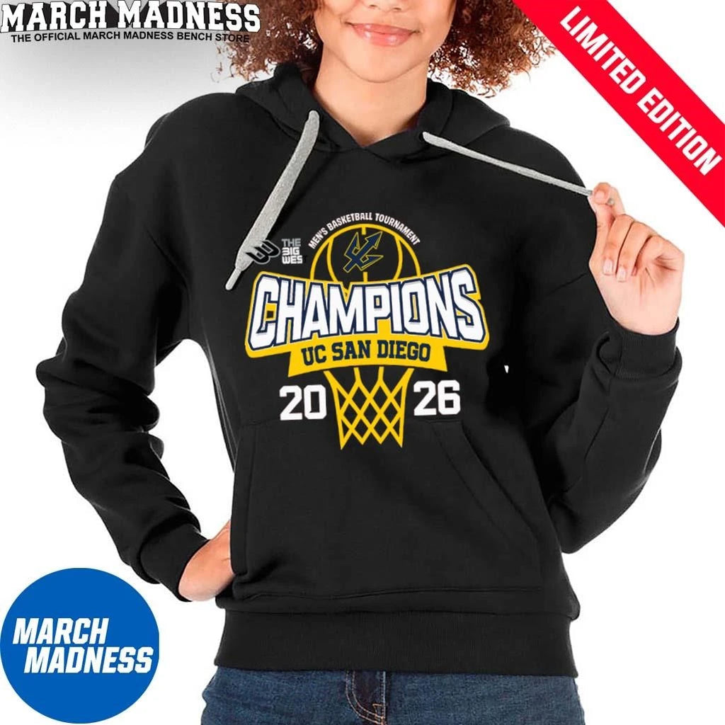 Official UC San Diego Tritons 2026 The Big West Conference Men’s Basketball Tournament Champions Shirt