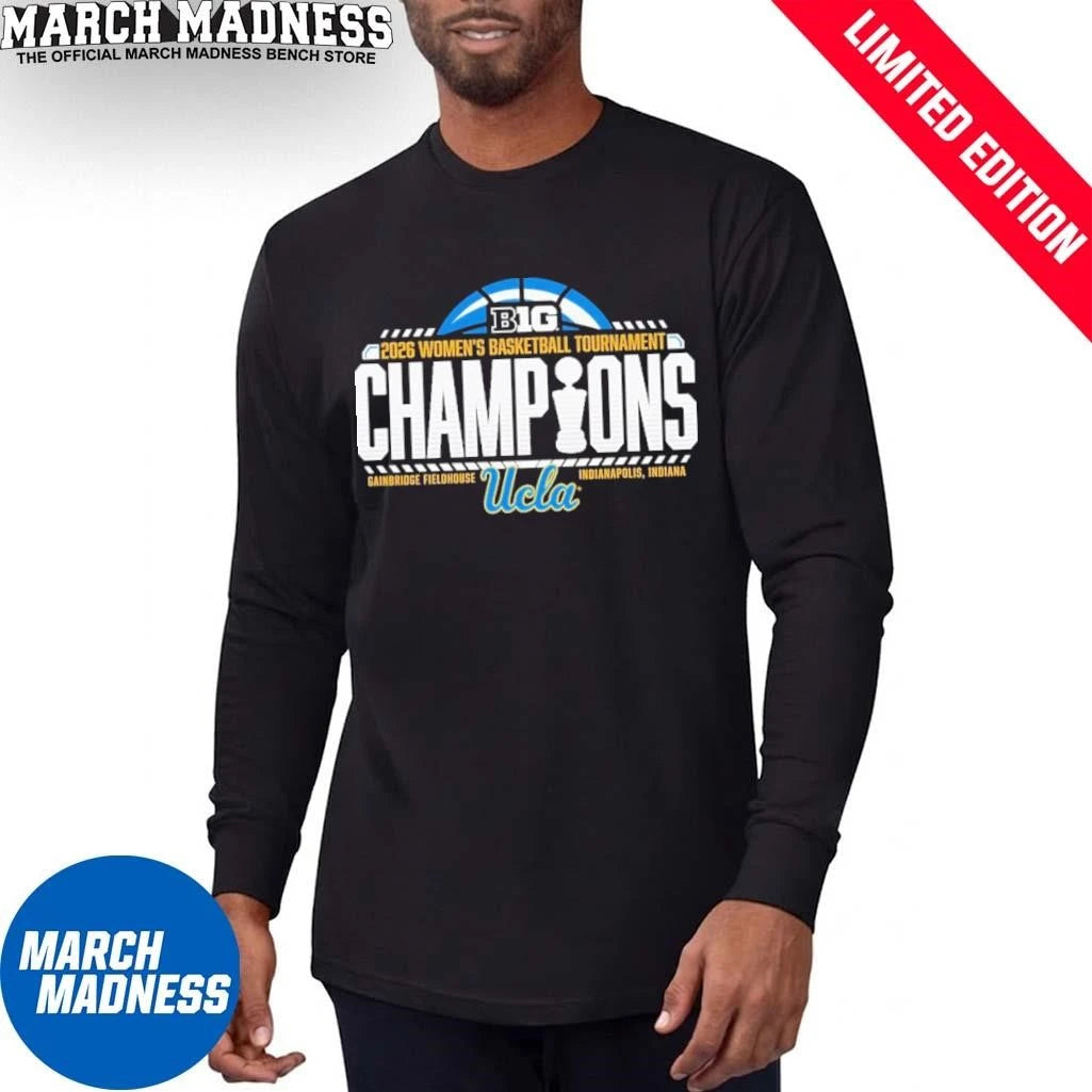 Official UCLA Bruins Women’s Basketball Big Ten Conference Tournament Champions T-Shirt