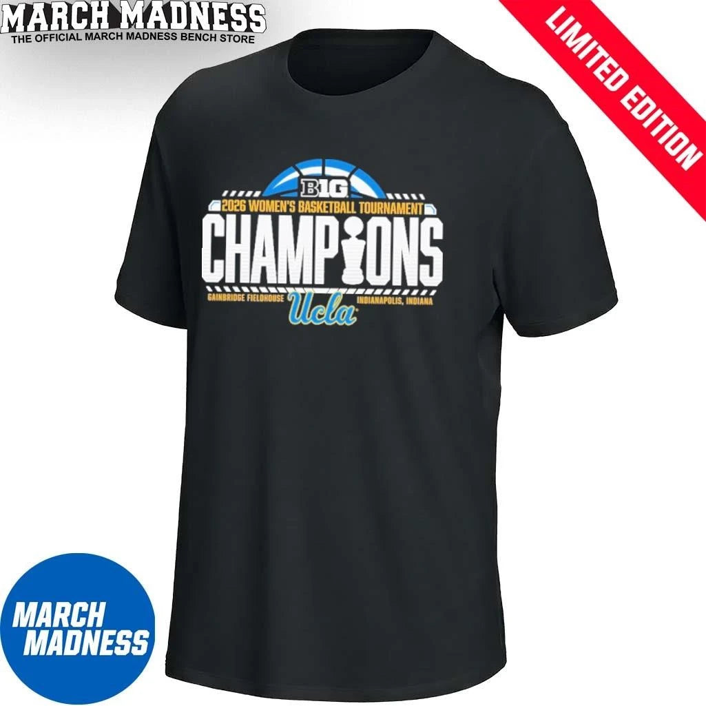 Official UCLA Bruins Women’s Basketball Big Ten Conference Tournament Champions T-Shirt