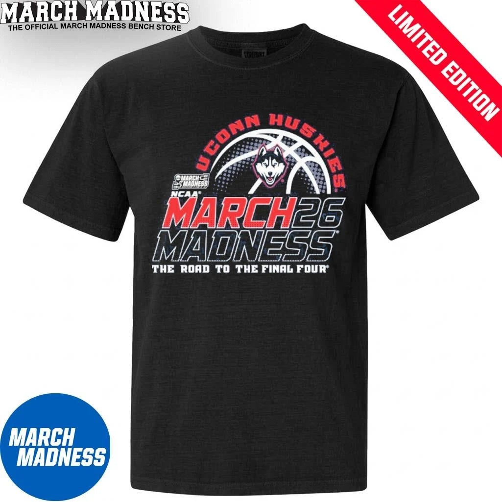 Official UConn Huskies Men’s Basketball 2026 March Madness Bound Shirt