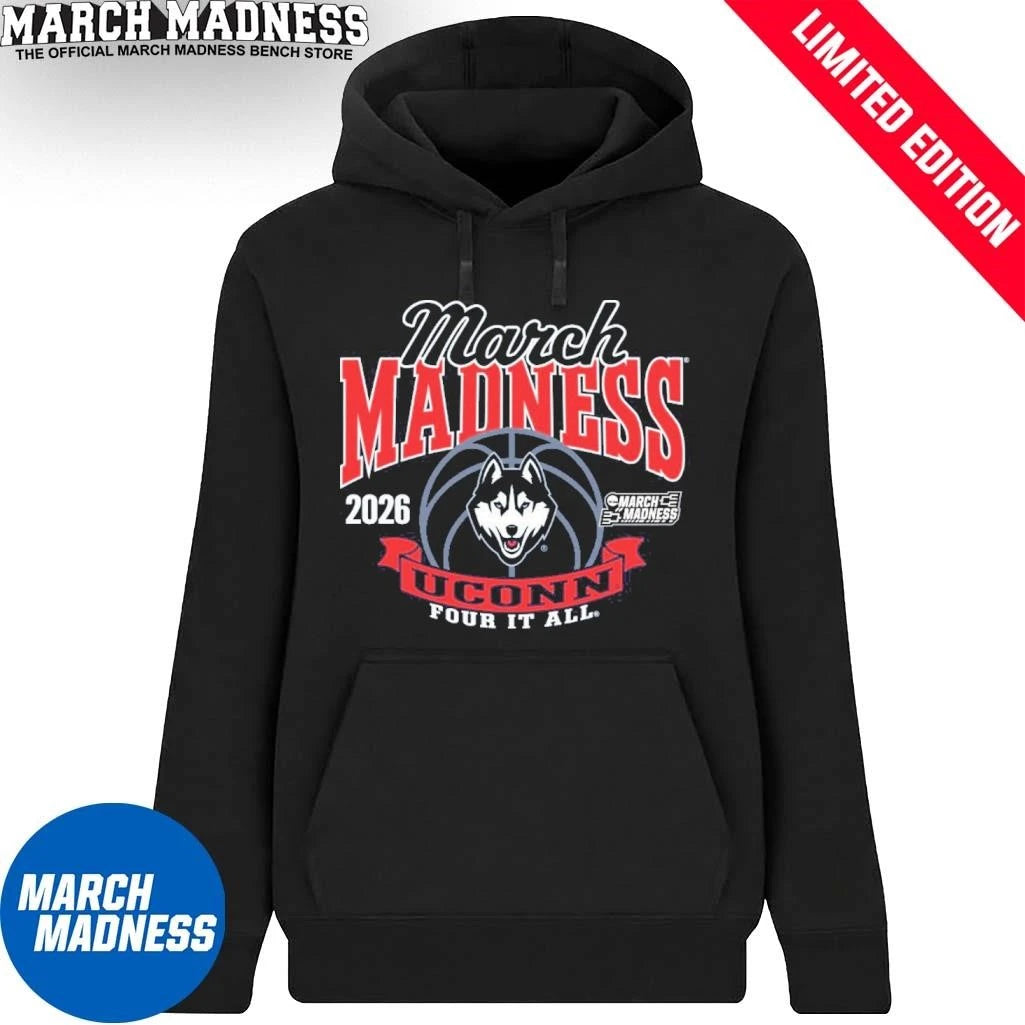 Official UConn Huskies Women’s Basketball 2026 March Madness Bound shirt