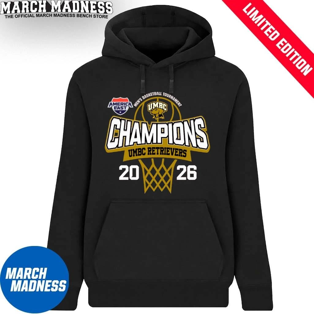 Official UMBC Retrievers 2026 America East Conference Men’s Basketball Tournament Champions Shirt