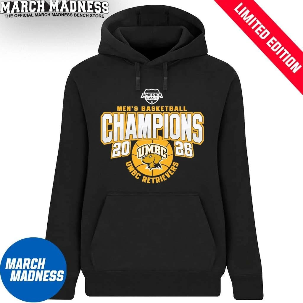 Official UMBC Retrievers Basketball America East 2026 Champions T-Shirt