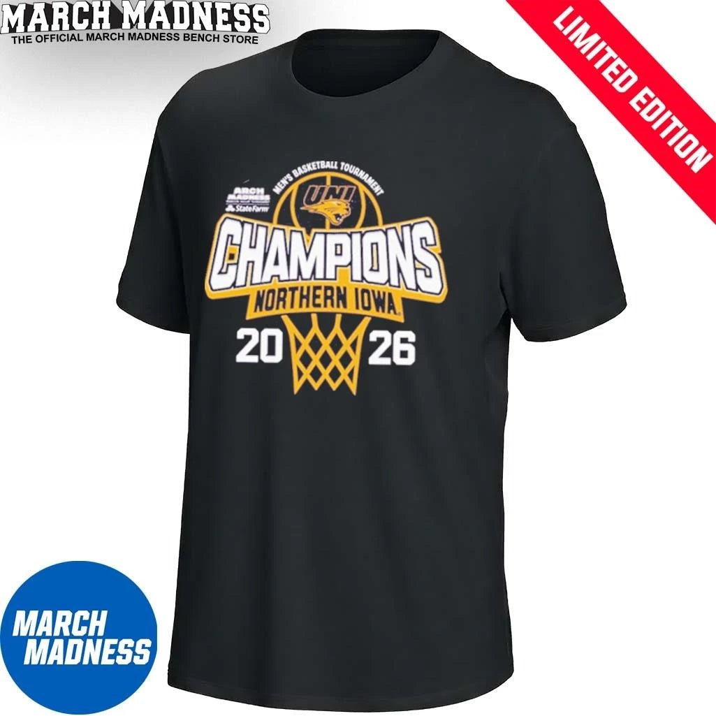 Official UNI Panthers MVC Men’s Basketball Tournament Champions Shirt