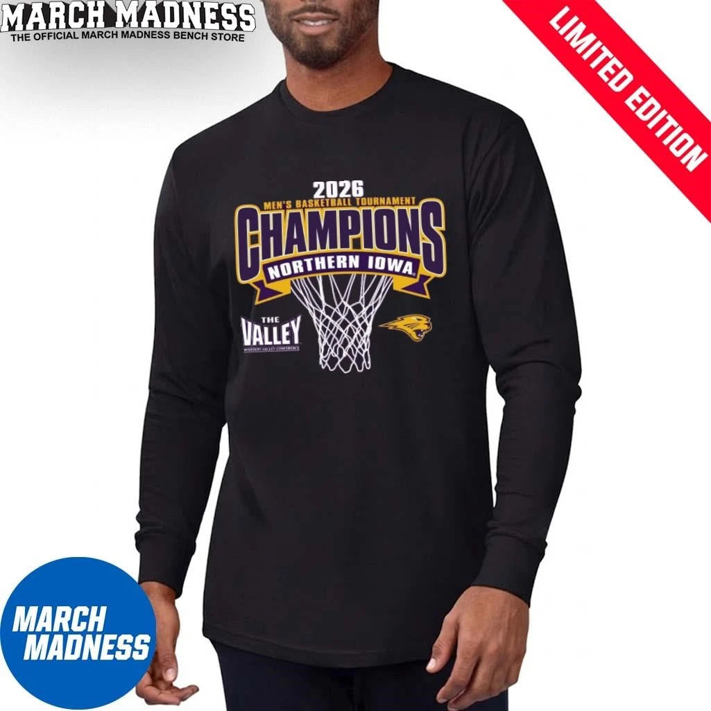 Official University of Northern Iowa Panthers MVC Men’s Basketball Tournament Champions Shirt