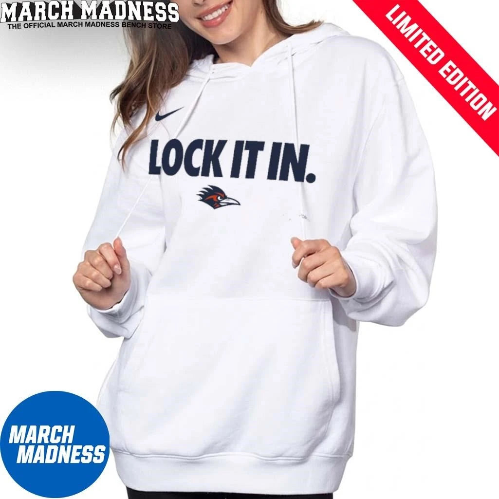 Official University of Texas San Antonio Basketball Lock It In Bench T-Shirt
