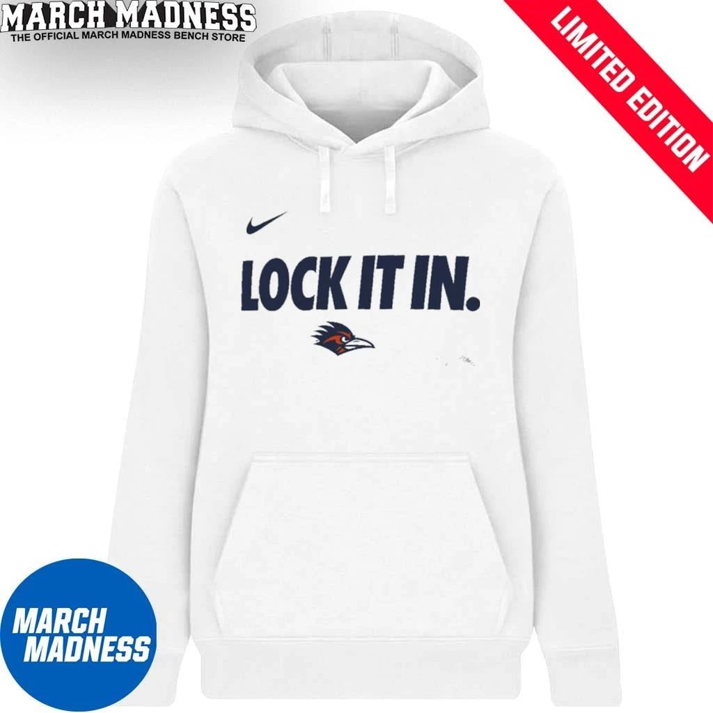 Official University of Texas San Antonio Basketball Lock It In Bench T-Shirt