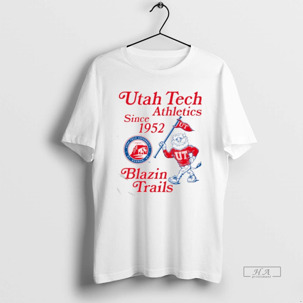 Official Utah Tech Athletics Since 1952 Blazin Trails T-Shirts, Hoodie, Sweatshirt | HypeCrazeTee.com