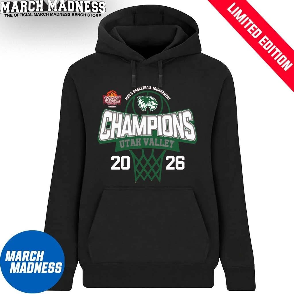 Official Utah Valley Wolverines 2026 WAC Men’s Basketball Tournament Champions Shirt