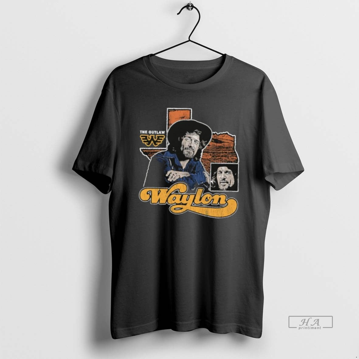 Official Waylon Jennings The Outlaw Retro T-Shirts, Hoodie, Sweatshirt | HypeCrazeTee.com