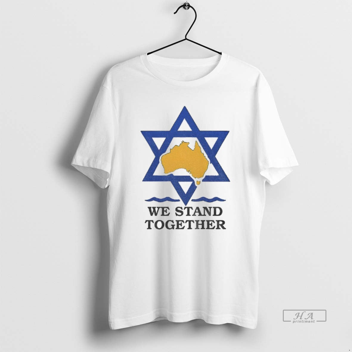 Official We Stand Together With The Australian Jews T-Shirts, Hoodie, Sweatshirt | HypeCrazeTee.com