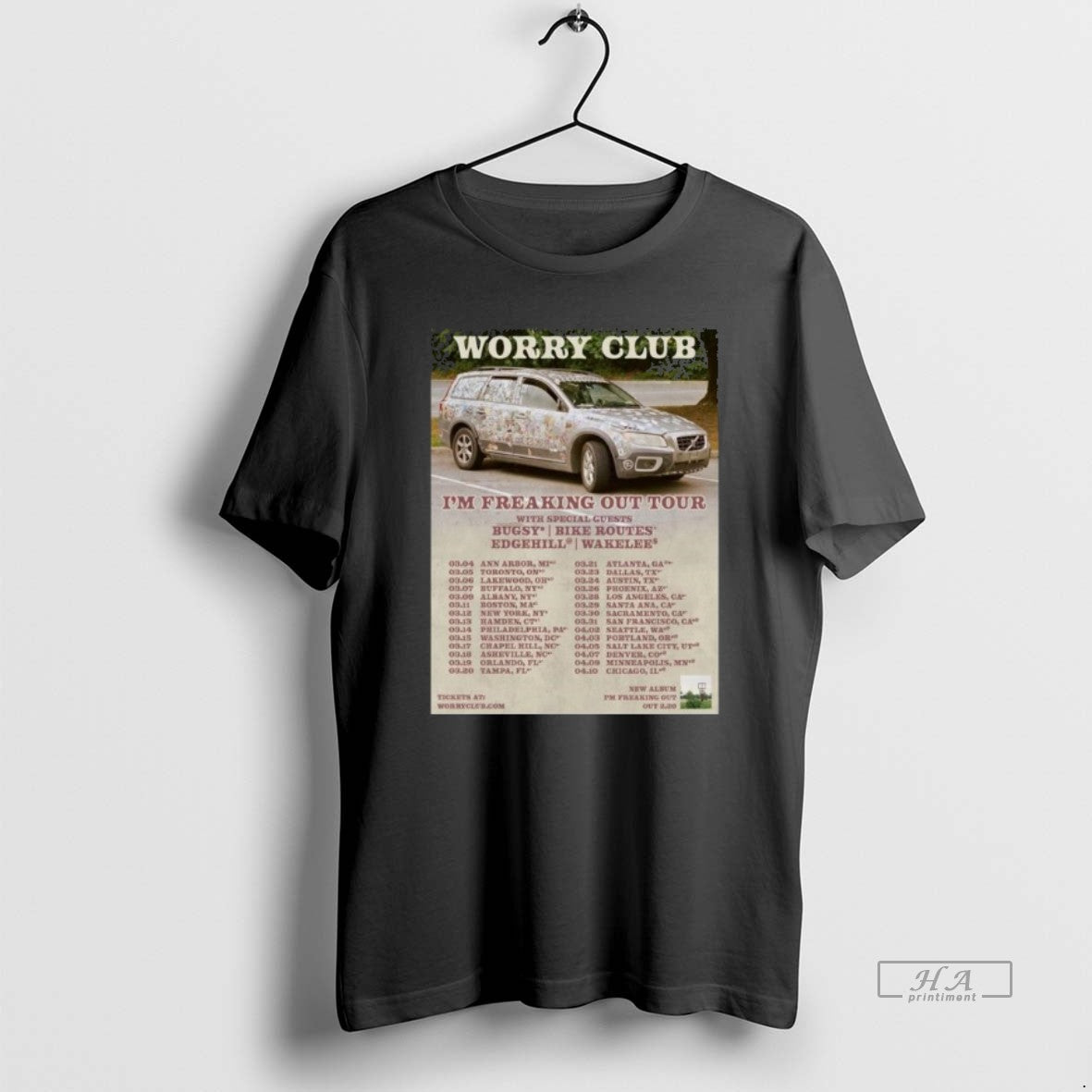 Official Worry Club Im Freaking Out Tour 2026 T-Shirts, Hoodie, Sweatshirt | HypeCrazeTee.com