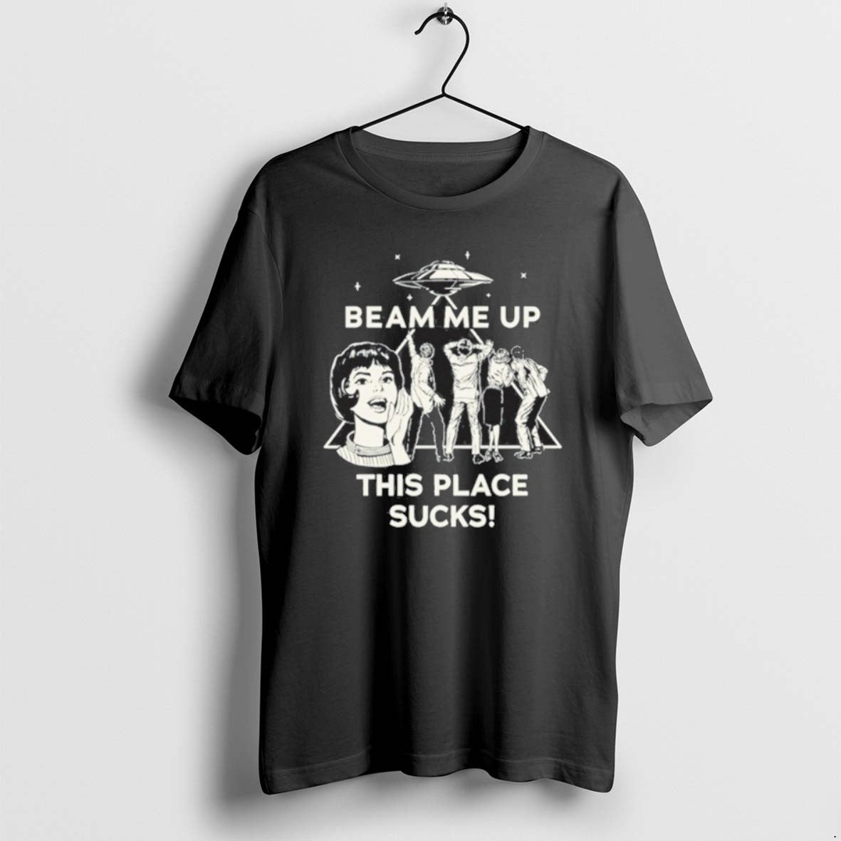 Official Wv27ctqd Beam Me Up This Place Sucks T-Shirts, Hoodie, Sweatshirt | HypeCrazeTee.com