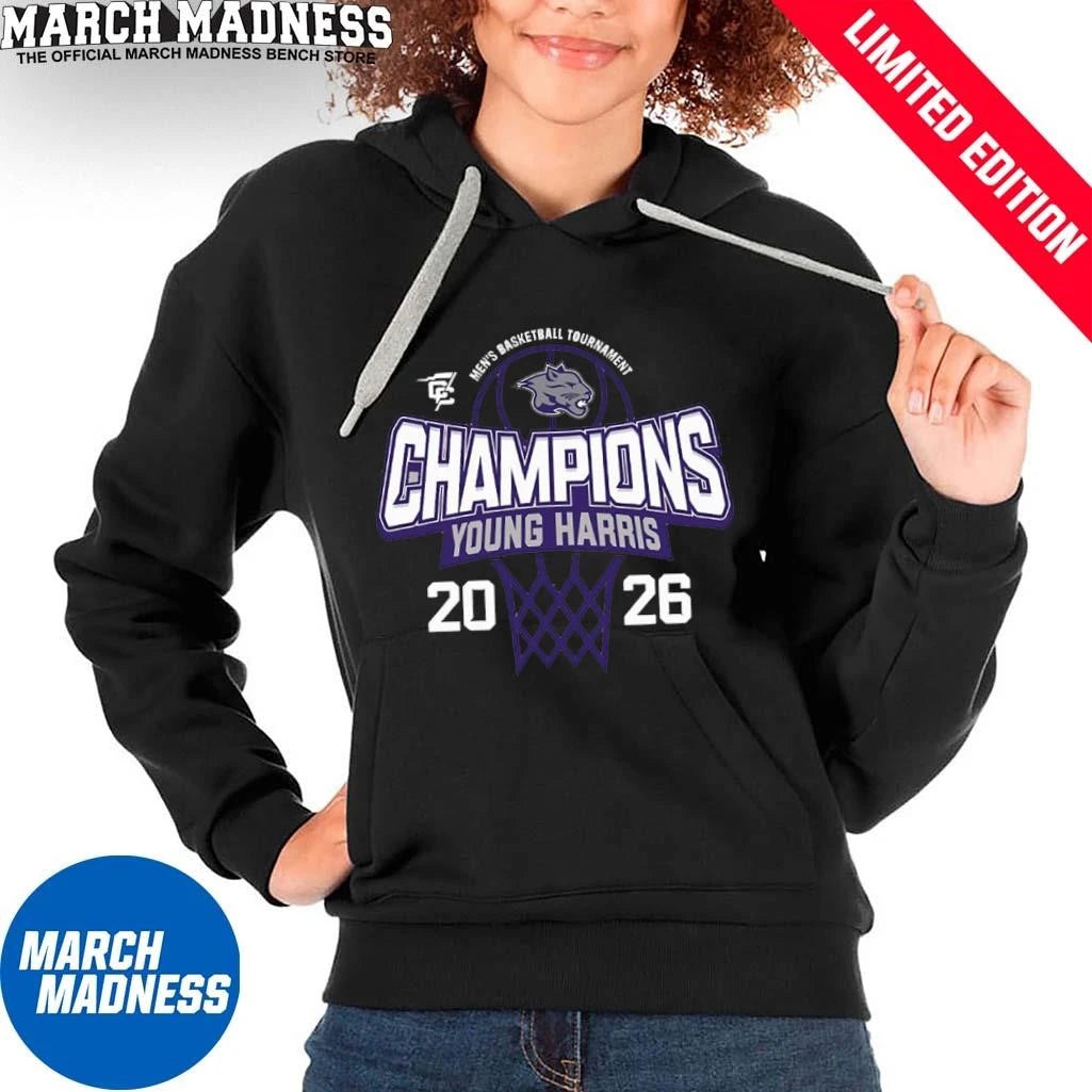 Official Young Harris Conference Carolinas Men’s Basketball Tournament Champions Shirt