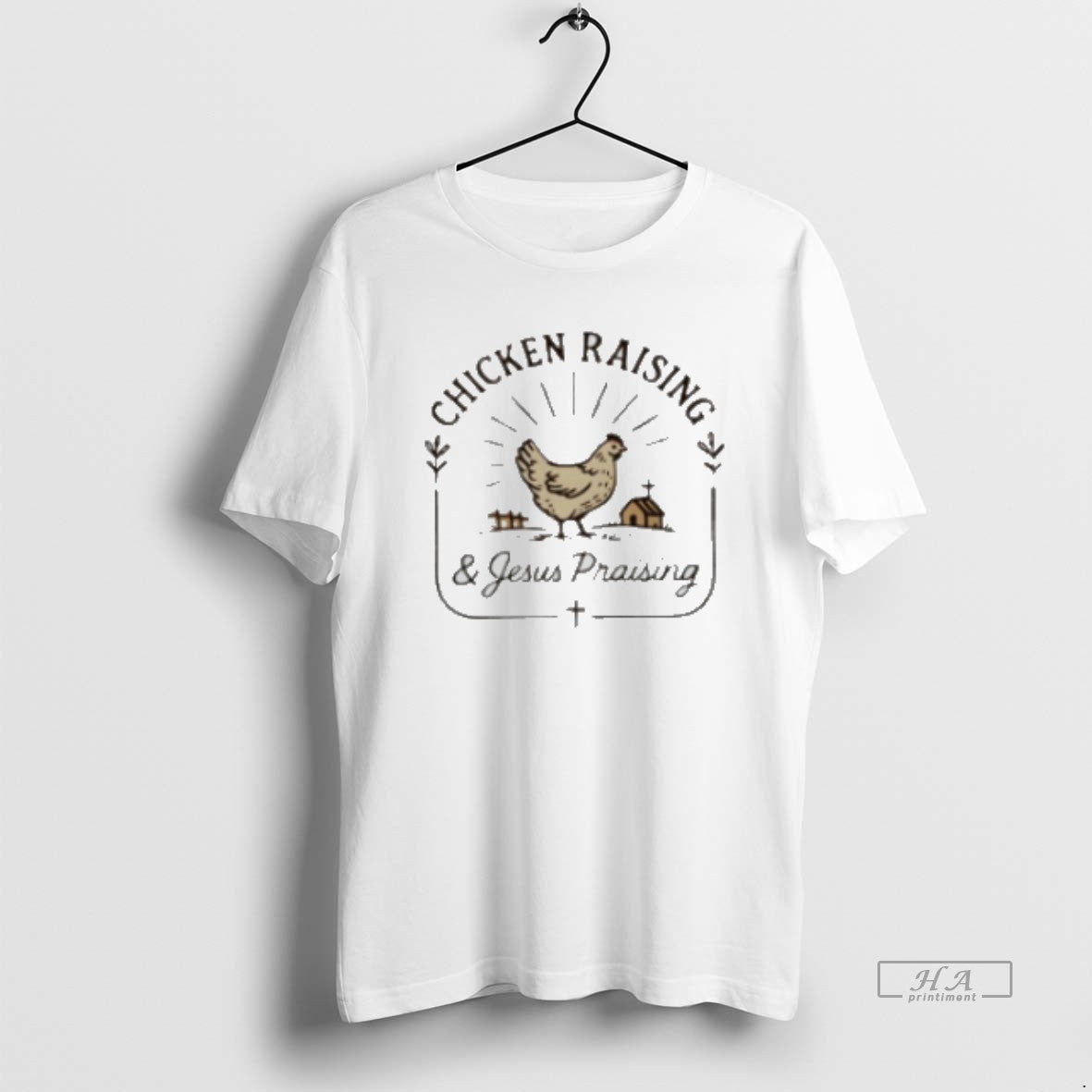 Official Chicken Raising And Jesus Praising Classic Womens T-Shirts, Hoodie, Sweatshirt | HypeCrazeTee.com