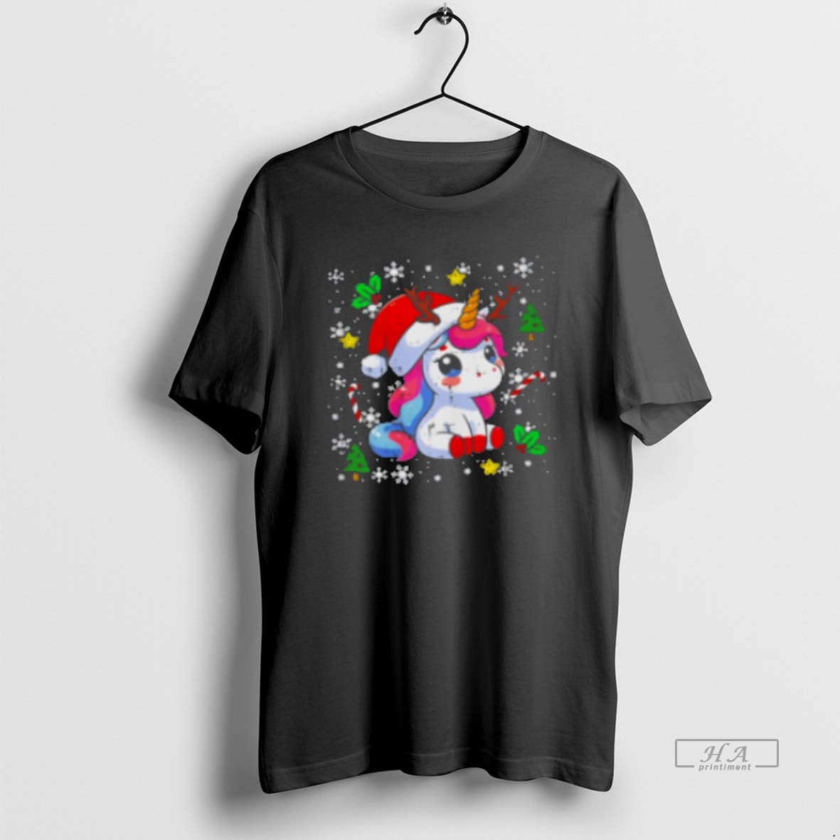 Official Christmas Unicorn Cute Magical Xmas Classic Womens T-Shirts, Hoodie, Sweatshirt | HypeCrazeTee.com