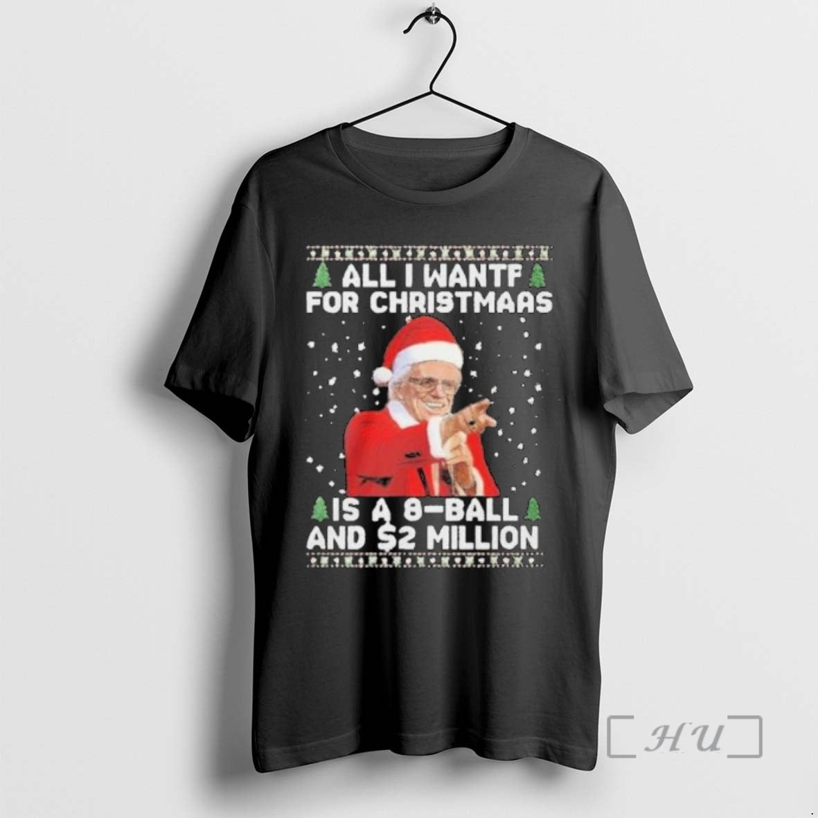 Officials All I Want For Christmas Is A 8 Ball And 2 Million Circle Black T-Shirts, Hoodie, Sweatshirt | HypeCrazeTee.com