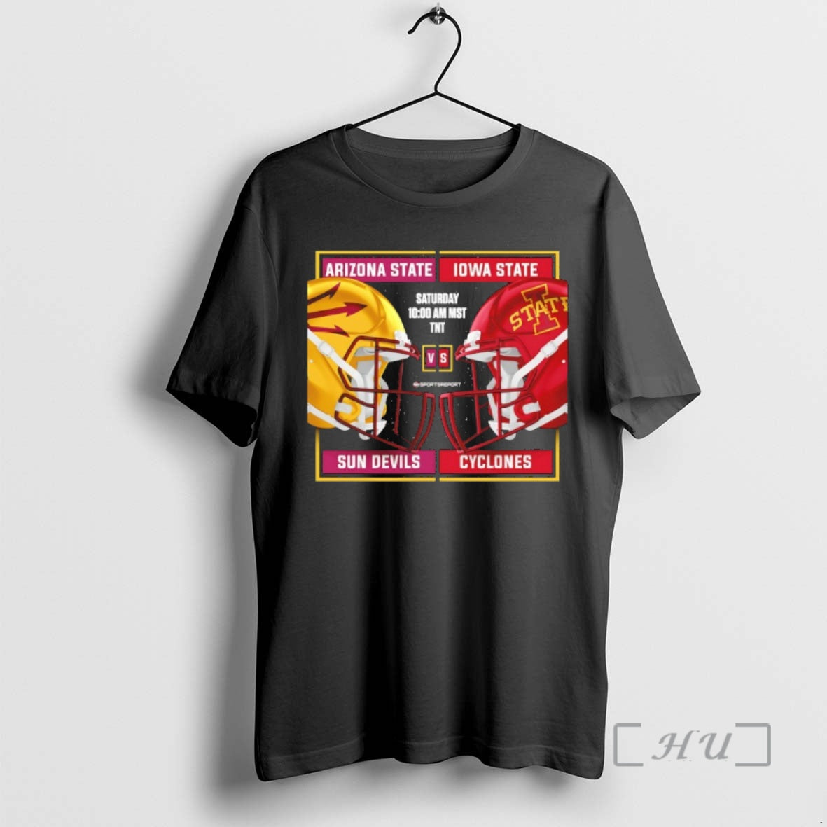 Officials Arizona State Sun Devils Vs Iowa State Cyclones 2025 Football Helmet Premium T Shirts Hoodie, Sweatshirt