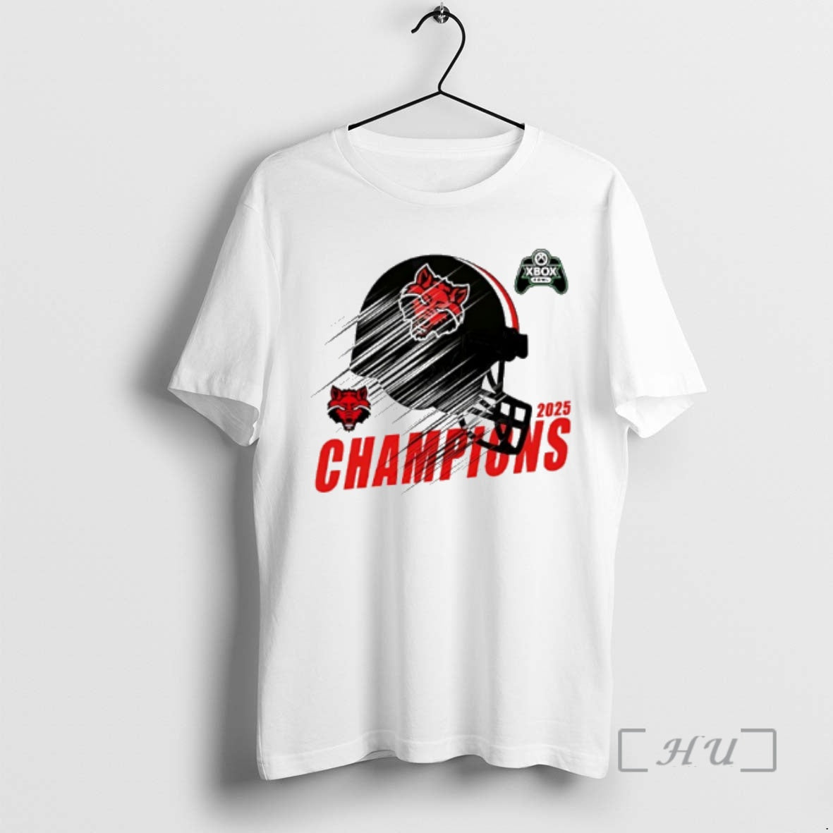 Officials Arkansas State Red Wolves Xbox Bowl Champions 2025 Football Helmet Premium T Shirts Sweater Hoodie, Sweatshirt