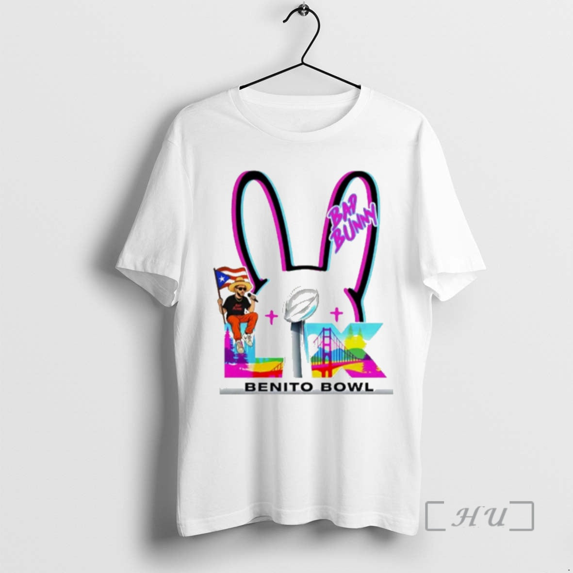 Officials Bad Bunny Puerto Rico Football Benito Bowl T-Shirts, Hoodie, Sweatshirt | HypeCrazeTee.com