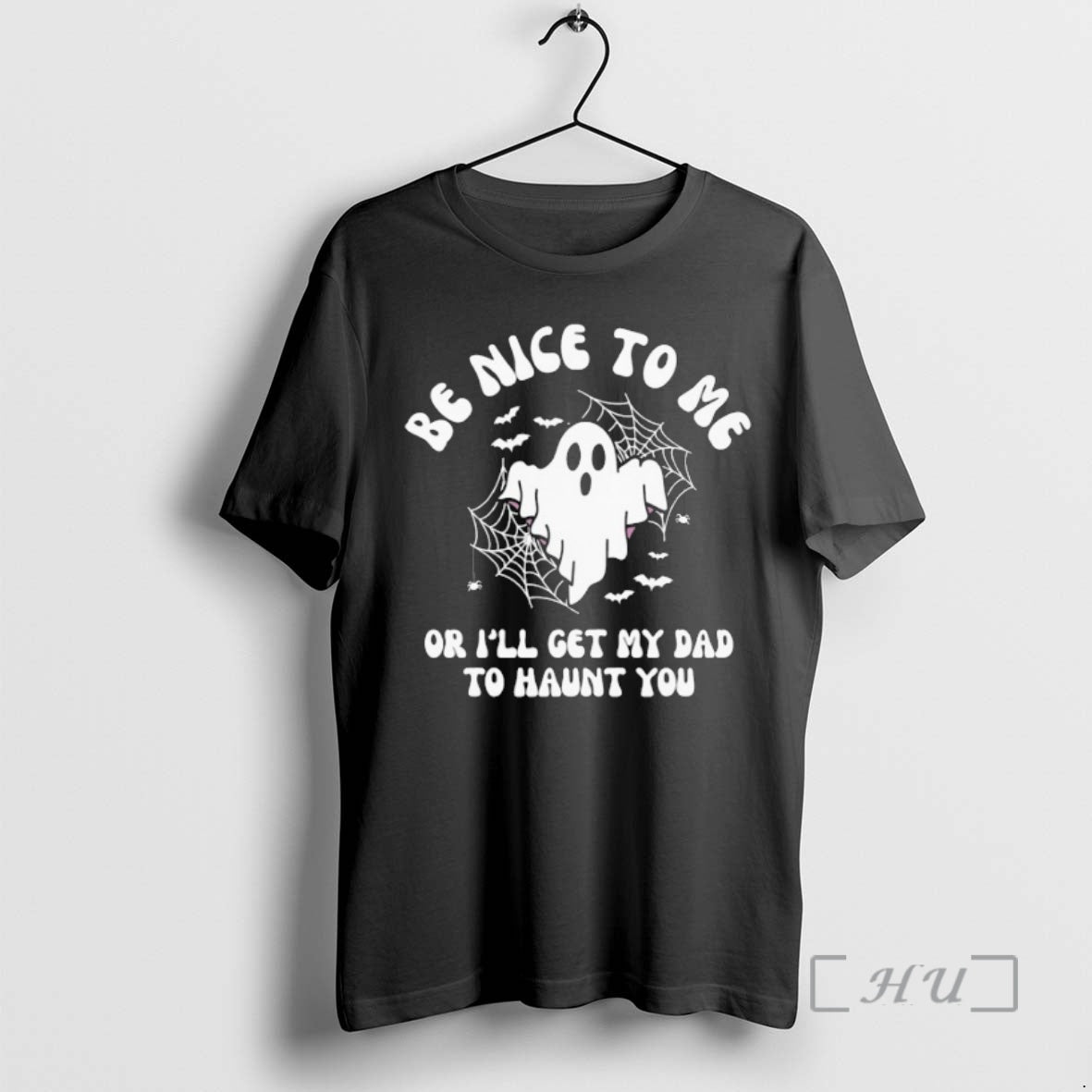 Officials Be Nice To Me Or Ill Get My Dad Will Haunt You Ghost Premium T-Shirts, Hoodie, Sweatshirt | HypeCrazeTee.com