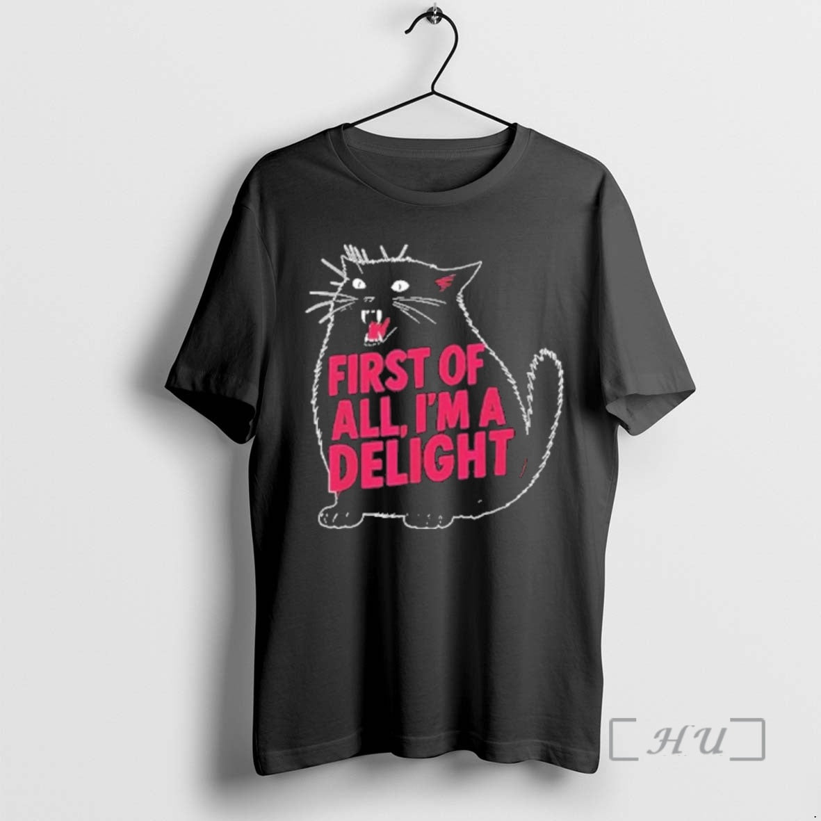 Officials Black Cat First Of All Im A Delight T-Shirts, Hoodie, Sweatshirt | HypeCrazeTee.com