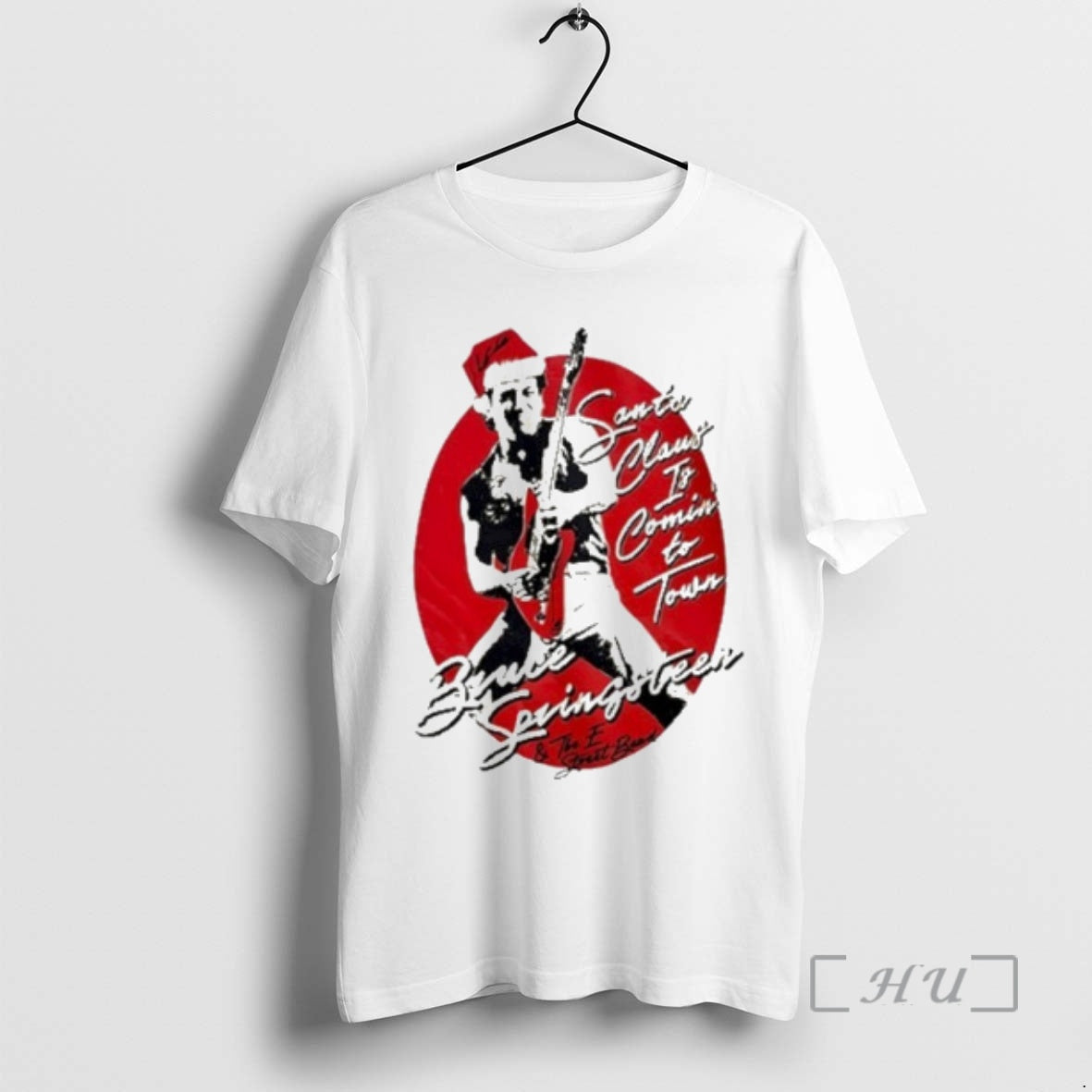 Officials Bruce Springsteen Santa Claus Is Comin To Town T-Shirts, Hoodie, Sweatshirt | HypeCrazeTee.com