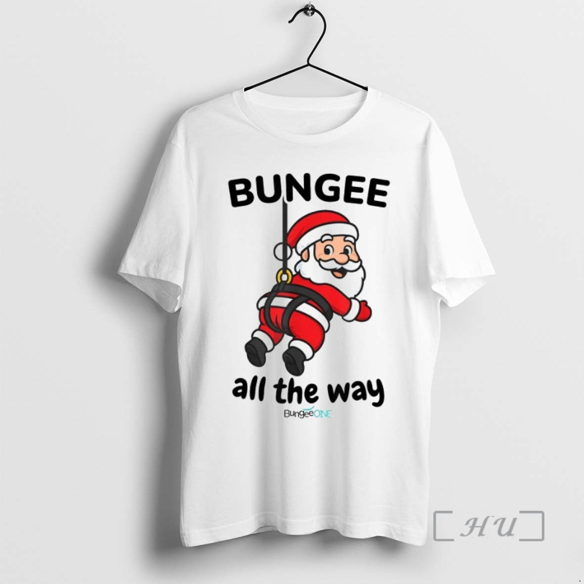 Officials Bungee All The Way Santa Christmas T-Shirts, Hoodie, Sweatshirt | HypeCrazeTee.com